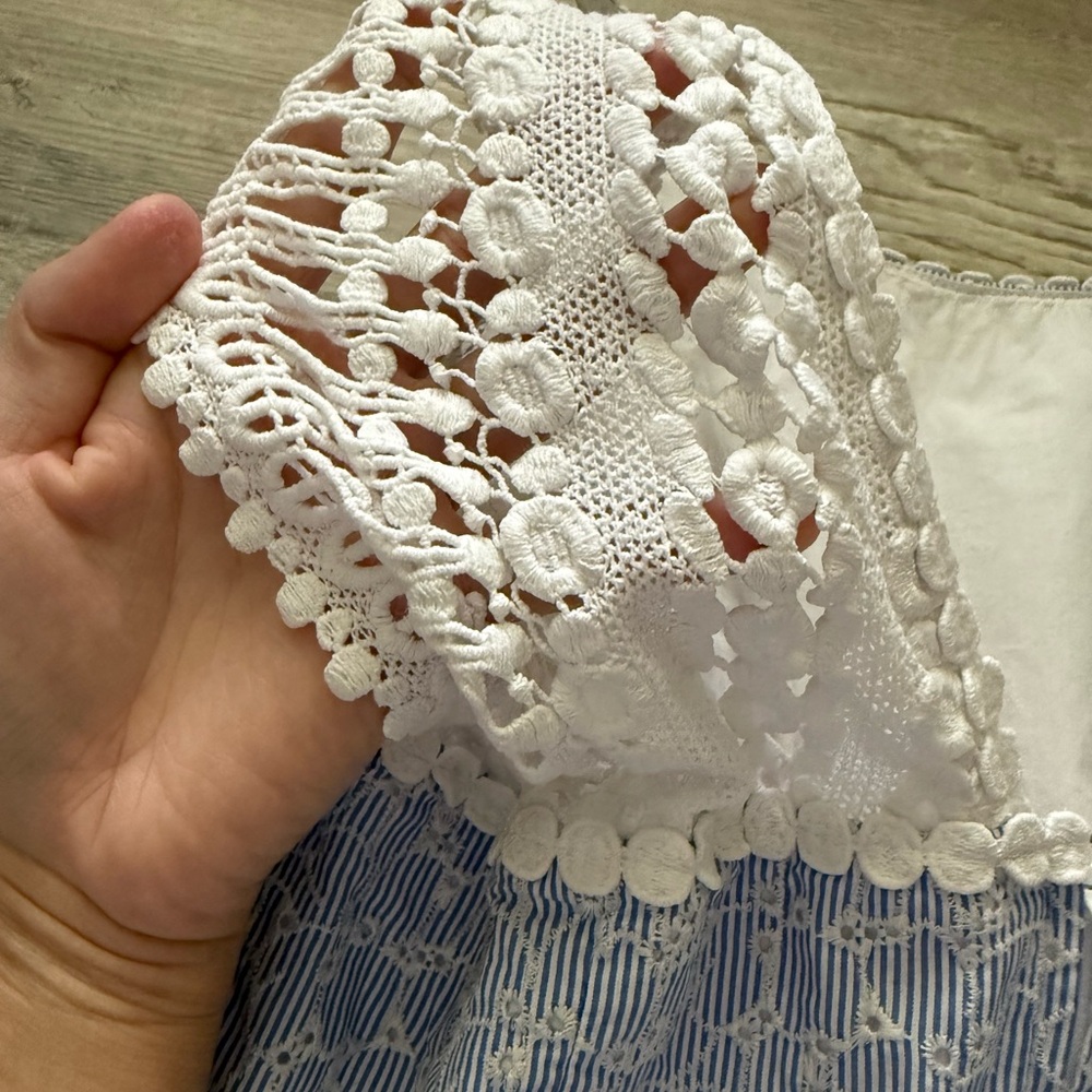 Lilly Pulitzer Light Blue Eyelet Halter Mini Dress - Picture 15 of 15
